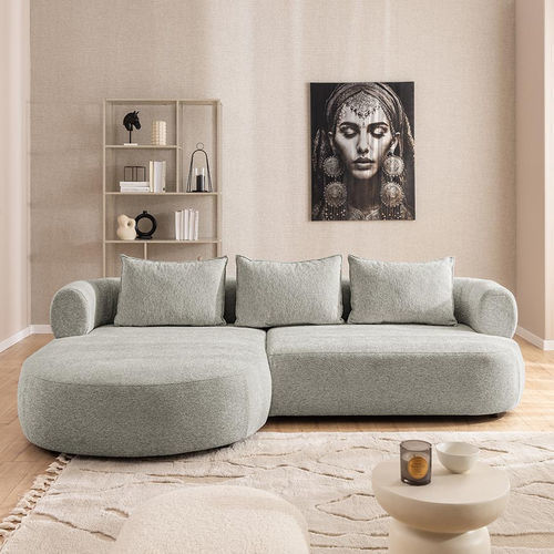 Угловой диван - ANGELA - Best Mobilier - современный / для гостиной / из бархата