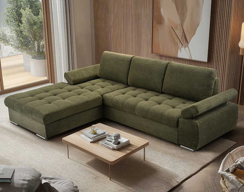 Угловой диван - BIANCA - Best Mobilier - кровать / современный / из ткани