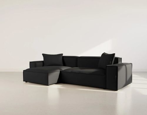 Угловой диван - ATLAS - Best Mobilier - современный / для гостиной / из бархата