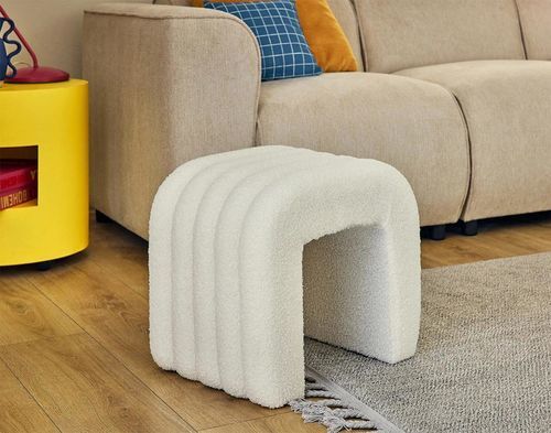 Оттоманка скандинавский дизайн - KENTA - Best Mobilier - из ткани / из фанеры / из полиэфирного волокна