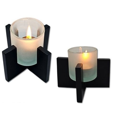 Подсвечник для коротких свеч из дерева - CANDLE-5 - Beyond Menus - для гостиницы