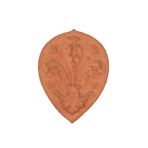 Скульптура из терракоты - Goccia Giglio - cestenoli srl - для наружного применения / Сделано в Италии / настенная
