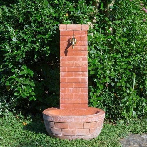 Садовый фонтан - con Base Tonda - cestenoli srl - напольный / терракотовый / современный