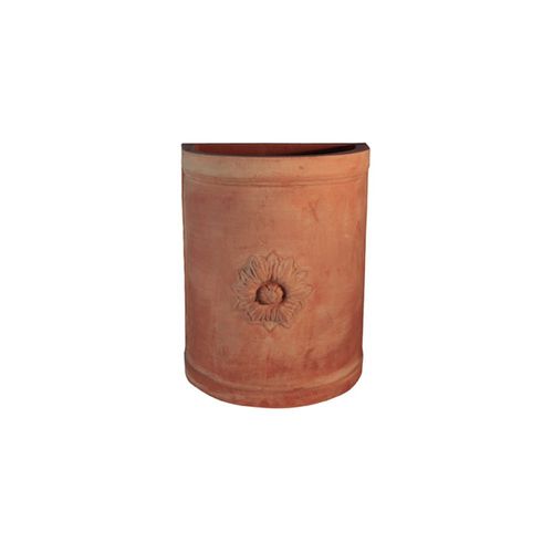 Садовый горшок из терракоты - con Rosone Impruneta - cestenoli srl - настенный / полукруглый / для бытового использования