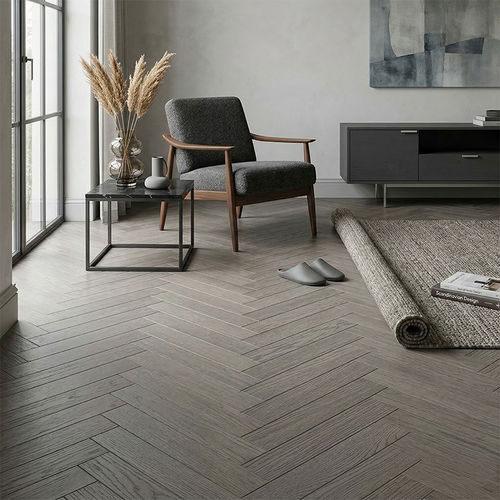 Паркет из массивной доски - DF-R1173 - Dief Flooring - «венгерская елка» / лакированный / очищенный