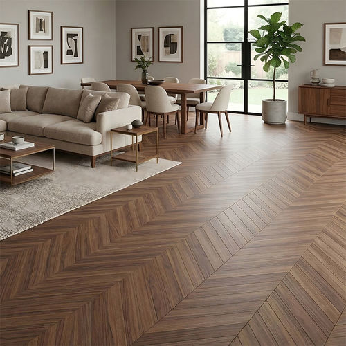 Паркет из массивной доски - DF-Y1185 - Dief Flooring - «венгерская елка» / лакированный / очищенный
