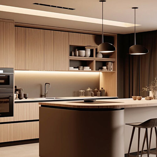 Современная кухня - DFD-KC-05 - Dief Flooring - из дерева / из камня / островного типа