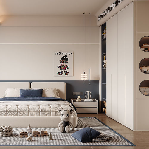 Белая детская комната - DFD-BR-01 - Dief Flooring - синяя / цвет по индивидуальному заказу / из дерева