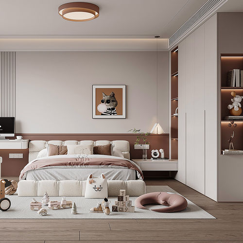 Белая детская комната - DFD-GR-03 - Dief Flooring - коричневая / цвет по индивидуальному заказу / из дерева