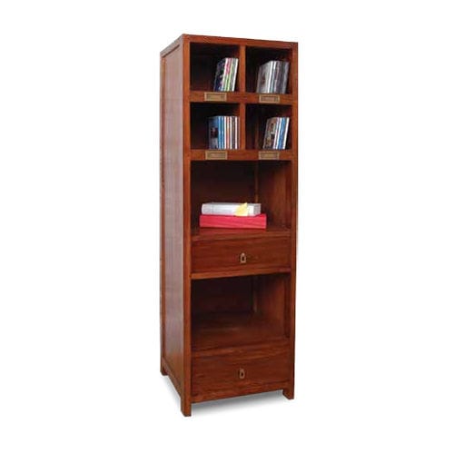 Классический книжный шкаф - 930133-BAS - BAMBO BLAU - из дерева / со встроенным ящиком