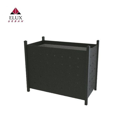 Кадка для растений из гальванизированной стали - IRIS 103 - Elux srl - прямоугольная / на заказ / устойчивая к атмосферным воздействиям