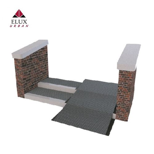 Перила из алюминия - Rampa di accesso 545H - Elux srl - из нержавеющей стали / из гальванизированной стали / из стали, покрытой порошком