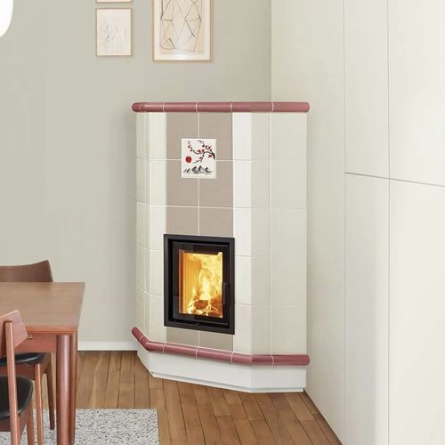 Печь-камин на дровах - ATENA 5 LEVELS - Cerampiù Srl - электрическая / 8 кВ / многотопливная