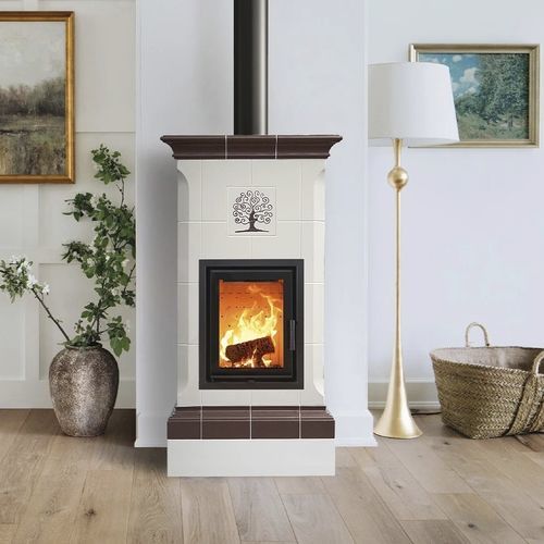 Печь-камин на дровах - NOBILE 4 LEVELS - Cerampiù Srl - электрическая / 8 кВ / многотопливная