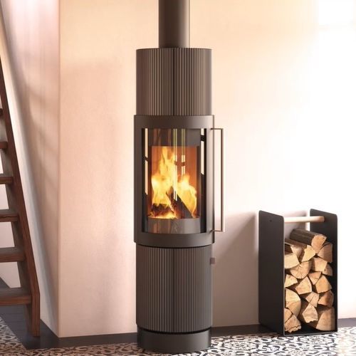 Печь-камин на дровах - ELVAS - HASE Kaminofenbau GmbH - 6 кВ / многотопливная / напольная