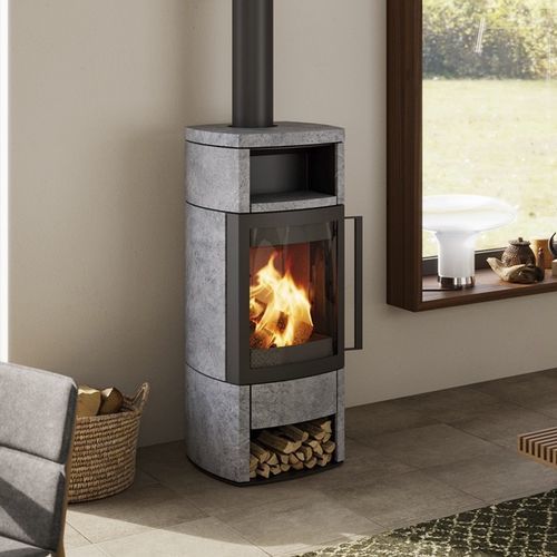 Печь-камин на дровах - JENA - HASE Kaminofenbau GmbH - 6 кВ / многотопливная / напольная
