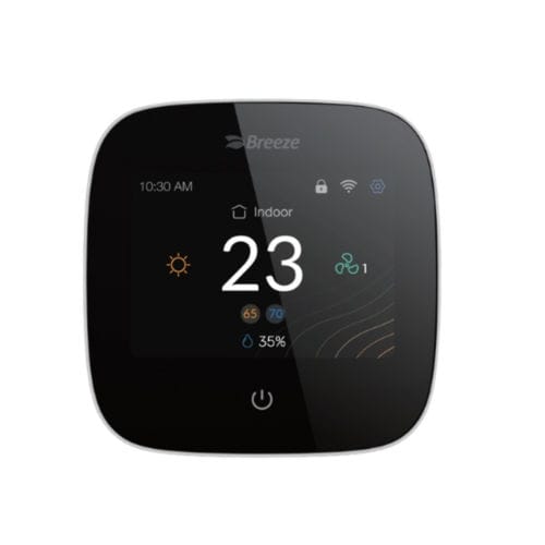 Цифровой термостат - BC108W-4DM - Breeze Controls - программируемый / с ручным управлением / для окружающей среды