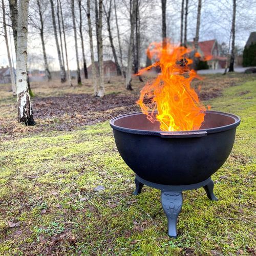 Дровяная садовая жаровня - Westbo of Sweden AB - из чугуна / круглая / черная