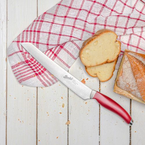 Нож для хлеба с пластиковой ручкой - TEKNICA 22 RED - Berkel - с лезвием из нержавеющей стали