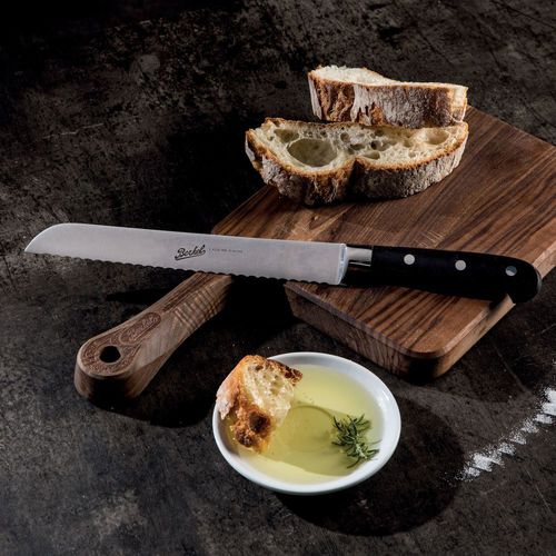 Нож для хлеба с рукояткой из смолы - ADHOC 22 BLACK - Berkel - с лезвием из нержавеющей стали