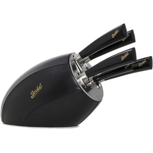 Стойка для ножей из кожи - ELEGANCE SENSE BLACK + ELEGANCE SET - Berkel
