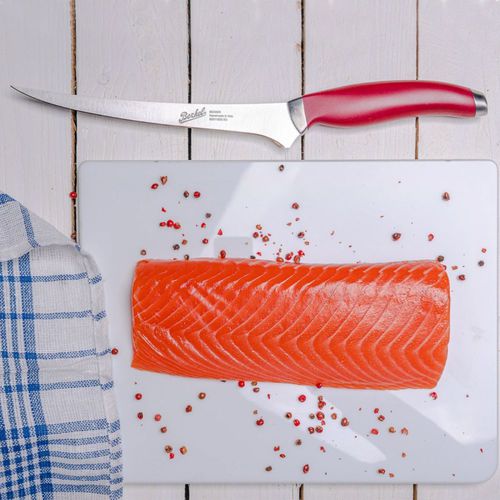 Траншерный нож с пластиковой ручкой - TEKNICA 19 RED - Berkel - с лезвием из нержавеющей стали