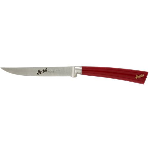 Нож для стейка с рукояткой из смолы - ELEGANCE 11 RED - Berkel - с лезвием из нержавеющей стали