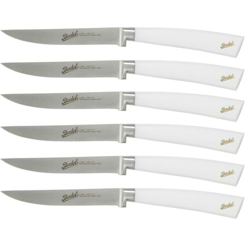 Нож для стейка с рукояткой из смолы - ELEGANCE SET OF 6 WHITE - Berkel - с лезвием из нержавеющей стали