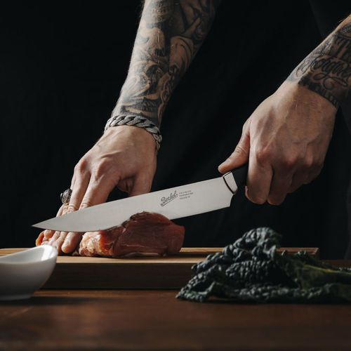 Траншерный нож с пластиковой ручкой - TEKNICA 24 BLACK - Berkel - с лезвием из нержавеющей стали