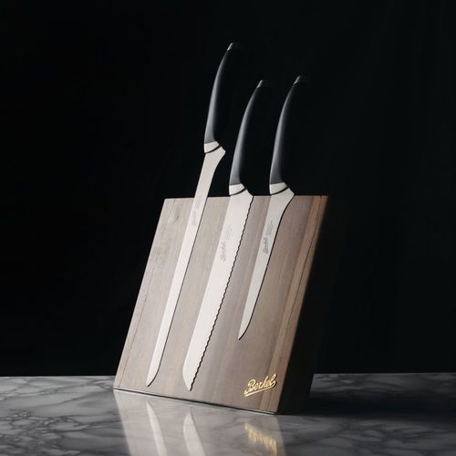 Кухонный нож с пластиковой ручкой - TEKNICA SET OF 3 BLACK - Berkel - с лезвием из нержавеющей стали