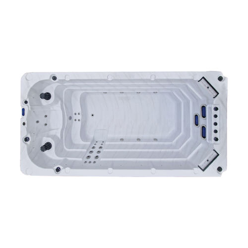 Каркасный плавательный спа-бассейн - Amazon 4.8 - Catalina Spas - прямоугольный / 1 место / из нержавеющей стали