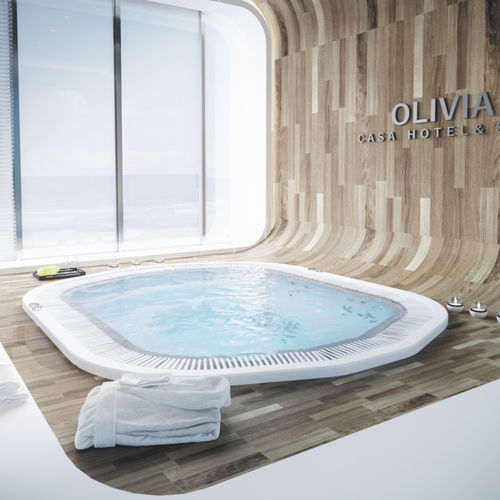 Встраиваемая спа-ванна - Olivia - Catalina Spas - каркасная / другие формы / семь мест