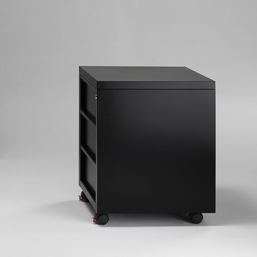 Современный комод - ICON QS53 - Emme Italia srl - из стали / с выдвижным ящиком / прямоугольный