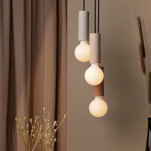 Подвесная лампа - ILA TRIO - Plato Design srls - из бетона / современная / проводная
