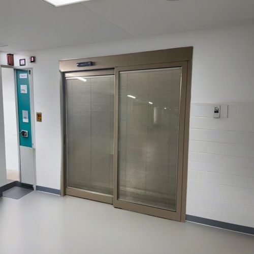 Входная дверь - ICAT® ICU - RSA Door Systems - из стекла / раздвижная / складная