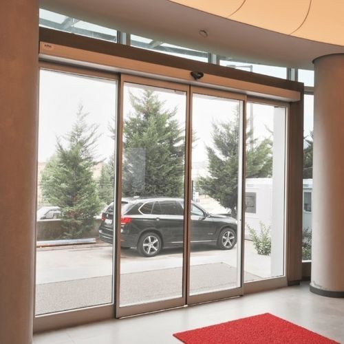 Входная дверь - ICAT® - RSA Door Systems - из анодированного алюминия / из пластика / из полиамида