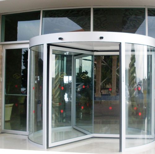 Дверь вращающаяся - ICAT® - RSA Door Systems - входная / из алюминия / из нержавеющей стали