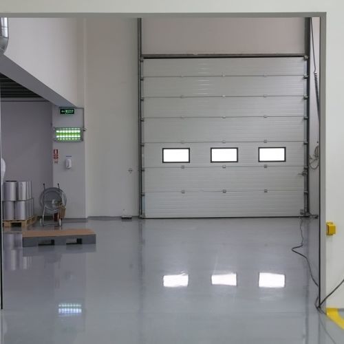 Секционное промышленные ворота - ICAT®  - RSA Door Systems - из гальванизированной стали / из полиуретана / для обеспечения безопасности