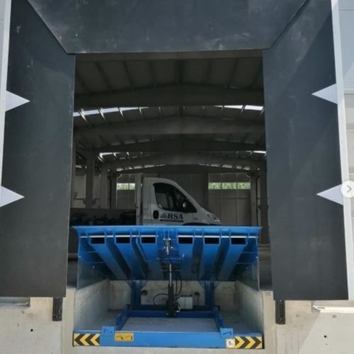 Уравнительная платформа с ручным управлением - ICAT® - RSA Door Systems - с телескопическим выступом / вертикальная
