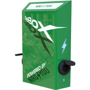 Станция подзарядки для электромобиля - REBOX - nrg4You Srl - из гальванизированной стали / из алюминия / городской
