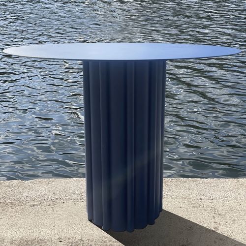 Современный стол - Table PIVOINE plateau diam&egrave;tre 90cm (12 coloris) - Studio Gazelles - из металла / с основанием из металла / круглый