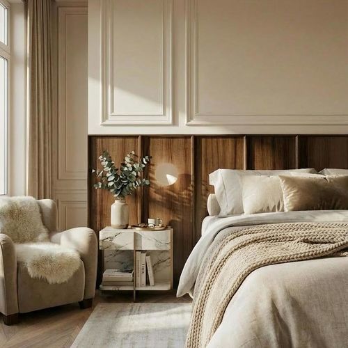 Изголовье кровати для двуспальной кровати - WALLWOOD DESIGN DROIT BORDS CREUX - Studio Gazelles - для одноместной кровати / современное / из дерева