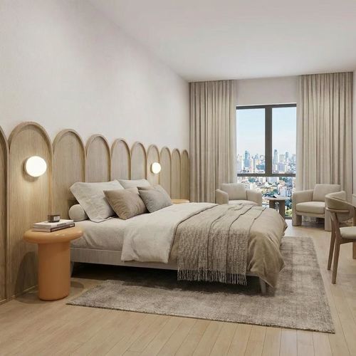 Изголовье кровати для двуспальной кровати - WALLWOOD COURBE - Studio Gazelles - для одноместной кровати / современное / из дерева