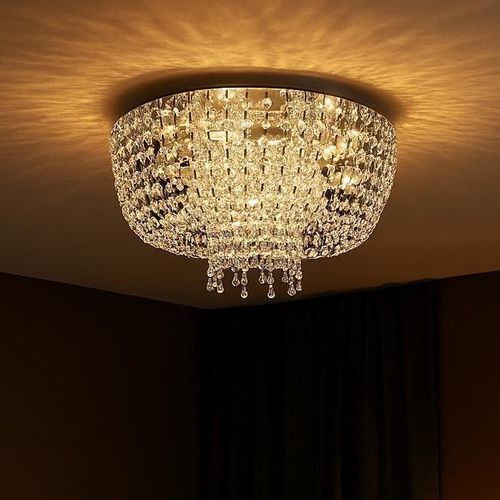 Современный потолочный светильник - X1 - CRISTALUX LIGHTING DESIGN - круглый / из нержавеющей стали / из стекла