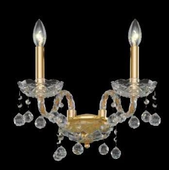 Современная люстра - 146/2 - CRISTALUX LIGHTING DESIGN - из металла / из кристалла / 2 лампочки