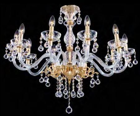 Классическая люстра - 167/10 - CRISTALUX LIGHTING DESIGN - из кристалла / 10 лампочек / для профессионального использования