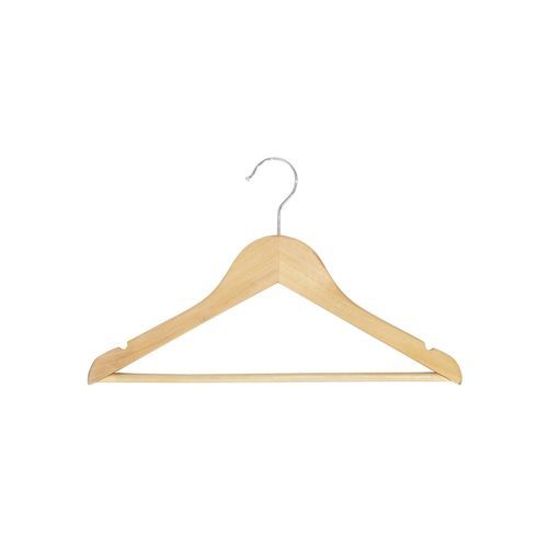 Плечики из матовой полированной древесины - HTPAS35_NAT_C - Best Mannequins BV - из хромированной стали / для магазина одежды