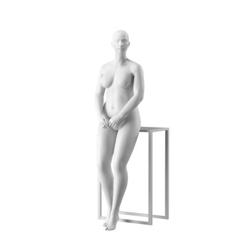 Выставочный манекен женщина крепкого телосложения - MORF002H090_WH - Best Mannequins BV - режим / из стекловолокна / из полиэстера