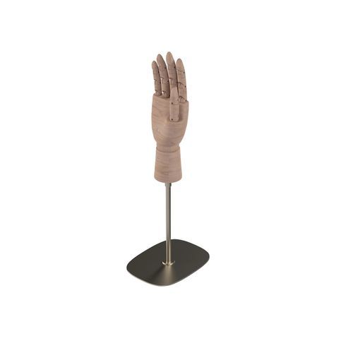 Рука манекена мужчина - FORM040_BS+MRH_RW - Best Mannequins BV - режим / из матовой нержавеющей стали / дерево