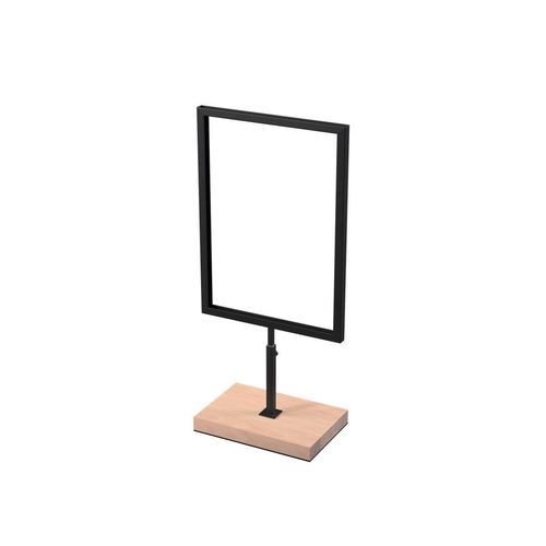 Настольная стойка для информационного стенда - INT015_BL+WORW - Best Mannequins BV - для интерьера / для коммерческого использования / из дерева